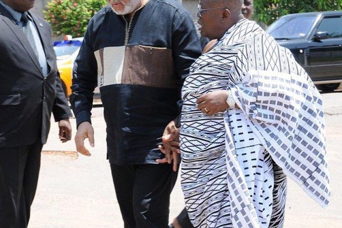 Former President Jerry John Rawlings with Nana Akufo-Addo