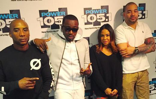Ice Prince with Charlamagne tha God, Angela Yee, and DJ Envy.
