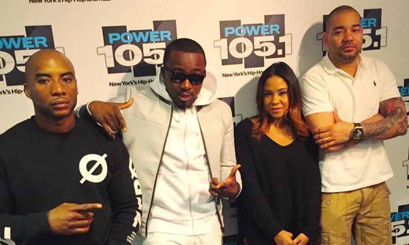 Ice Prince with Charlamagne tha God, Angela Yee, and DJ Envy.