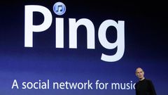 Steve Jobs launching the Ping social network.