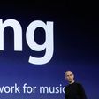 Steve Jobs launching the Ping social network.