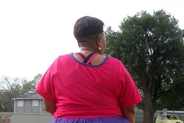 Lerato Pitso, 50, says she faces a daily barrage of abuse because of her oversized behind and wherever she goes, she becomes a laughing stock