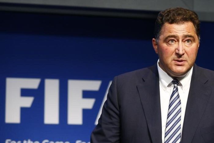 Domenico Scala, Chairman of the FIFA's Audit and Compliance Committee addresses a news conference at the FIFA headquarters in Zurich, Switzerland, June 2, 2015. REUTERS/Ruben Sprich