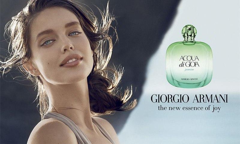 Emily DiDonato for Armani's Acqua Di Giola fragrance campaign