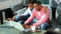 Couple at home