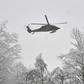 The Austrian army had to used two helicopters to rescue German students from a snowbound ski resort
