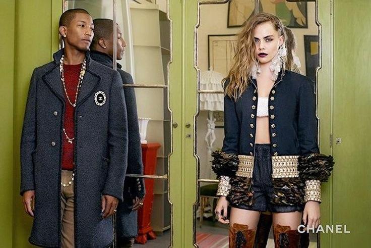 Pharrell Williams, Cara Delevingne for Chanel Paris-Salzburg Pre-Fall 2015 campaign