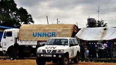 Sudanese refugees agitating