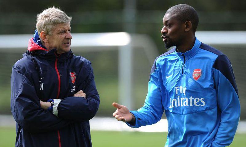 Arsene Wenger and Abou Diaby (Picture: Getty Images)
