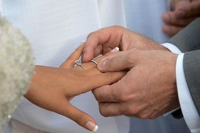 Couple getting married