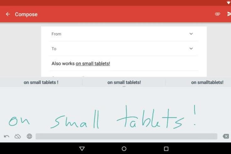 Screenshot of Google's latest input tool at work.