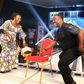 Patience Ozokwor and John Okafor aka Mr Ibu enjoying a dance routine at the Africa Magic Igbo launc in Enugu