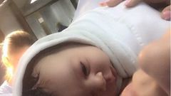 Ace arrived as the second child for Nollywood actor, IK Ogbonna but first for his Columbian lover, Sonia Morales