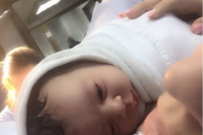 Ace arrived as the second child for Nollywood actor, IK Ogbonna but first for his Columbian lover, Sonia Morales