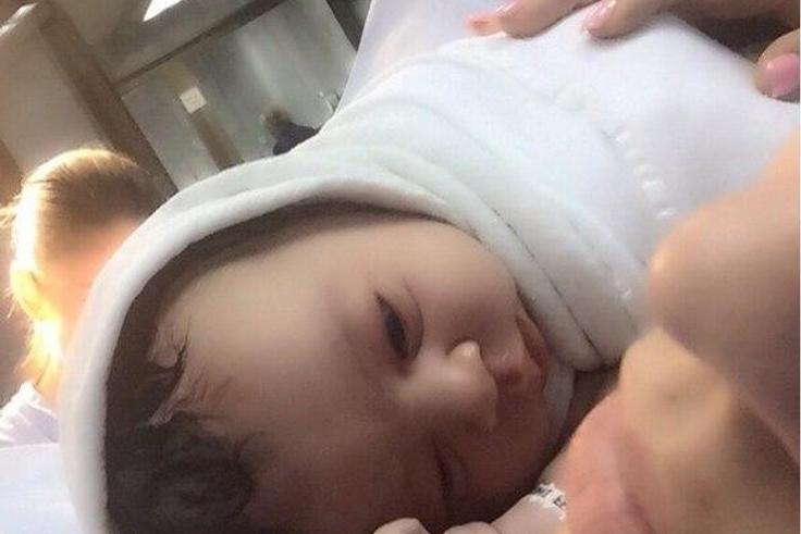 Ace arrived as the second child for Nollywood actor, IK Ogbonna but first for his Columbian lover, Sonia Morales