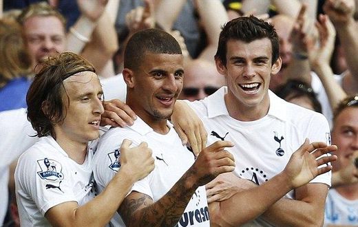 Luca Modric, Gareth Bale and Kyle Walker