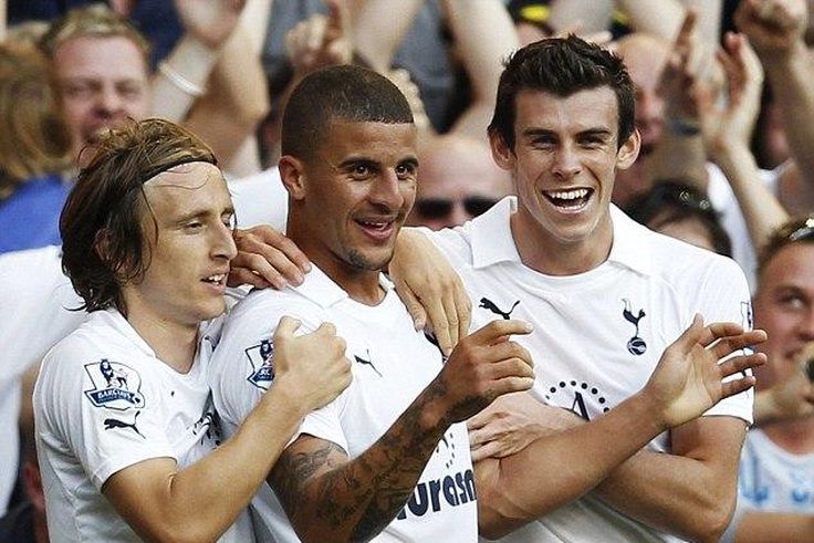 Luca Modric, Gareth Bale and Kyle Walker