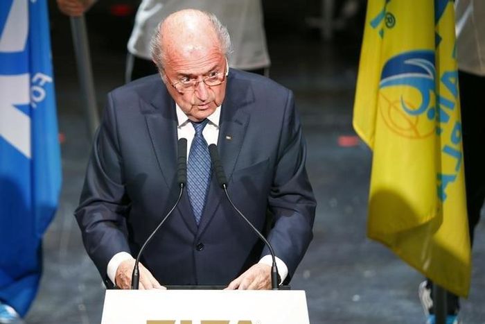 FIFA President Sepp Blatter makes a speech during the opening ceremony of the 65th FIFA Congress in Zurich, Switzerland, May 28, 2015