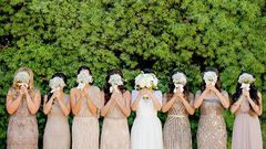 The mismatched bridesmaids dresses trend