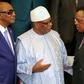 Guinean President Alpha Conde (centre), pictured in Yerevan last October at the 17th Francophone Summit alongside presidents Ibrahim Boubacar Keita of Mali (left) and Congo President Denis Sassou Nguesso (right)
