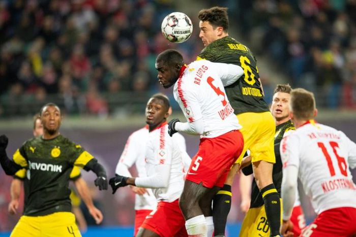 RB Leipzig's French No.5 Dayot Upamecano is expected to miss the next few weeks