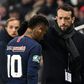 Neymar came off injured in a French Cup tie against Strasbourg last Wednesday