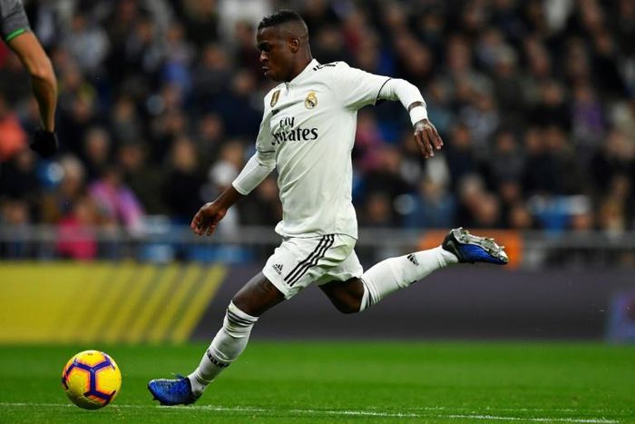 Star of the show: Real Madrid's Brazilian forward Vinicius Junior
