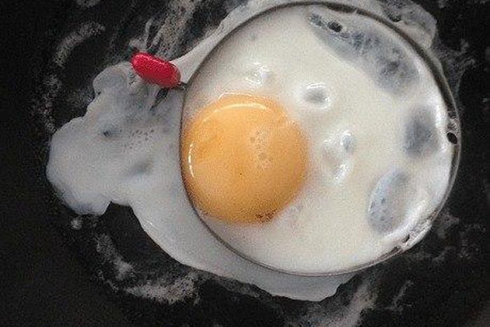 Egg ring poaching method