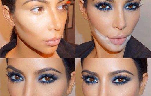 Kim Kardashian's new face chart by make up artist Mario Dedivanovic
