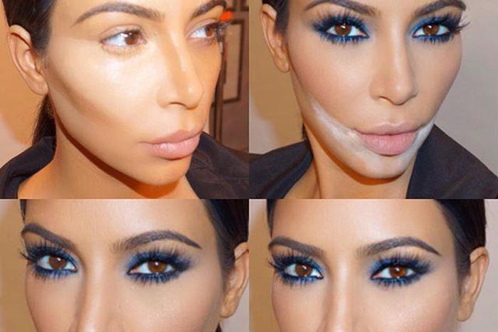 Kim Kardashian's new face chart by make up artist Mario Dedivanovic