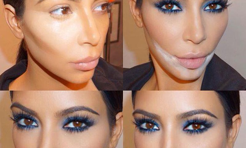 Kim Kardashian's new face chart by make up artist Mario Dedivanovic