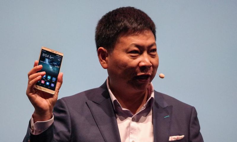 Huawei CEO, Richard Yu at the launch of the Mate S
