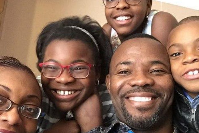 Okey Bakassi and family