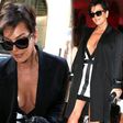 Kris Jenner goes bra less in Paris, France