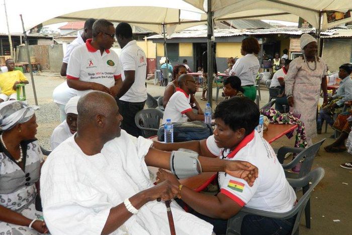 Health officials and residents of Osu