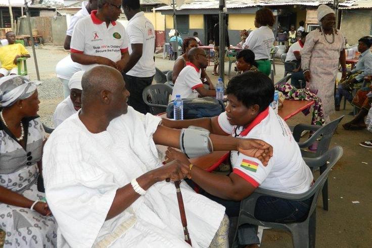Health officials and residents of Osu