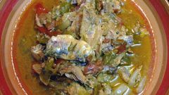 Sardines and green stew