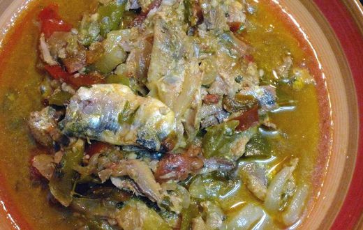 Sardines and green stew