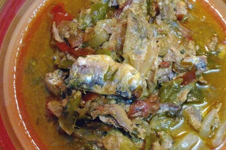 Sardines and green stew