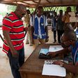 President John Mahama votes in  District Assembly elections at Bole Bamboi