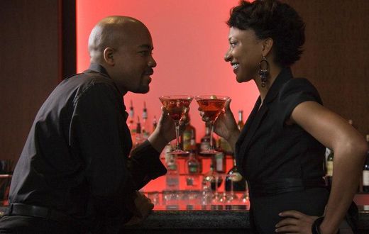 Couple drinking