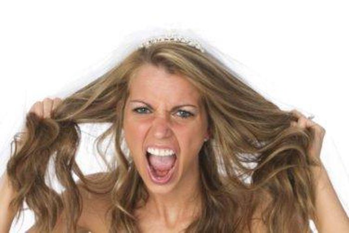 Bride freaking out