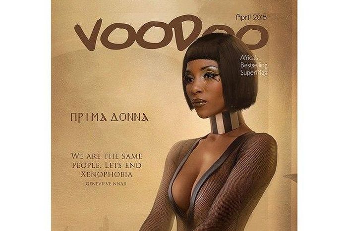 Genevieve Nnaji covers Voodoo Magazine (a fictional feature)