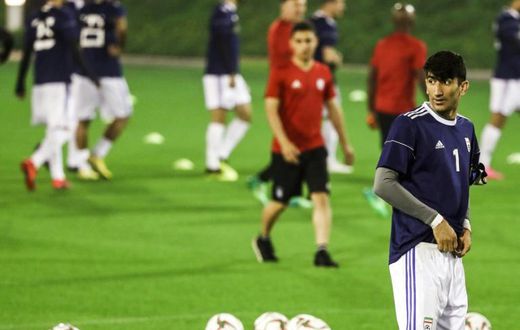 Iran's goalkeeper Alireza Beiranvand denied Oman's penalty effort to spark a 2-0 victory in Abu Dhabi