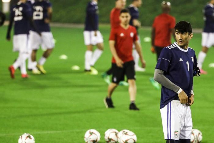 Iran's goalkeeper Alireza Beiranvand denied Oman's penalty effort to spark a 2-0 victory in Abu Dhabi