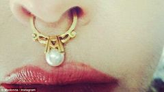 Madonna debuts new septum piercing via Instagram