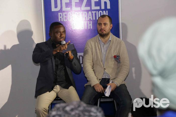 Mr. Jesse Agyepong, the Head of Tigo Ghana Marketing and Diego Farias, from Millicom Africa (owners of Tigo Ghana)