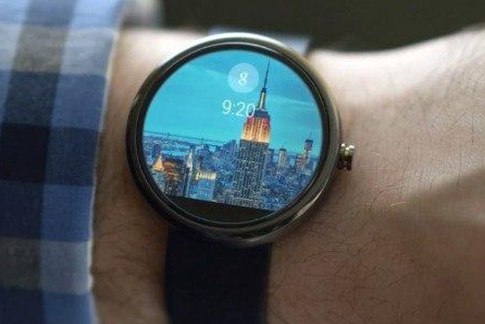 Android wear smartwatch.