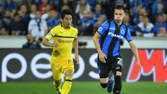 Dortmund's Japanese midfielder Shinji Kagawa (L, pictured September 2018) had reportedly been a target of struggling French club Monaco