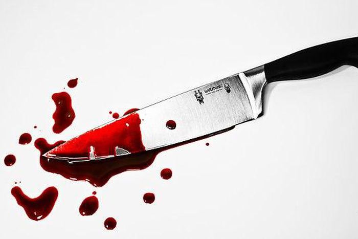 Bloody knife